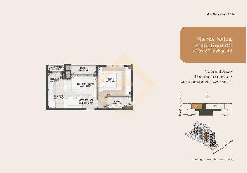 Apartamentos Ed. MEU Gonçalves Ledo