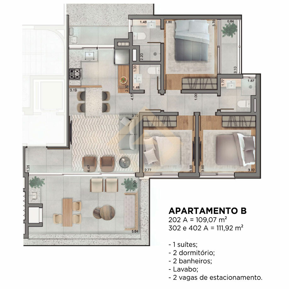 Apartamento - Residencial Campeche - Verena | AP-00083