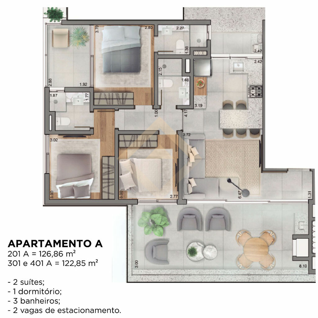 Apartamento - Residencial Campeche - Verena | AP-00083