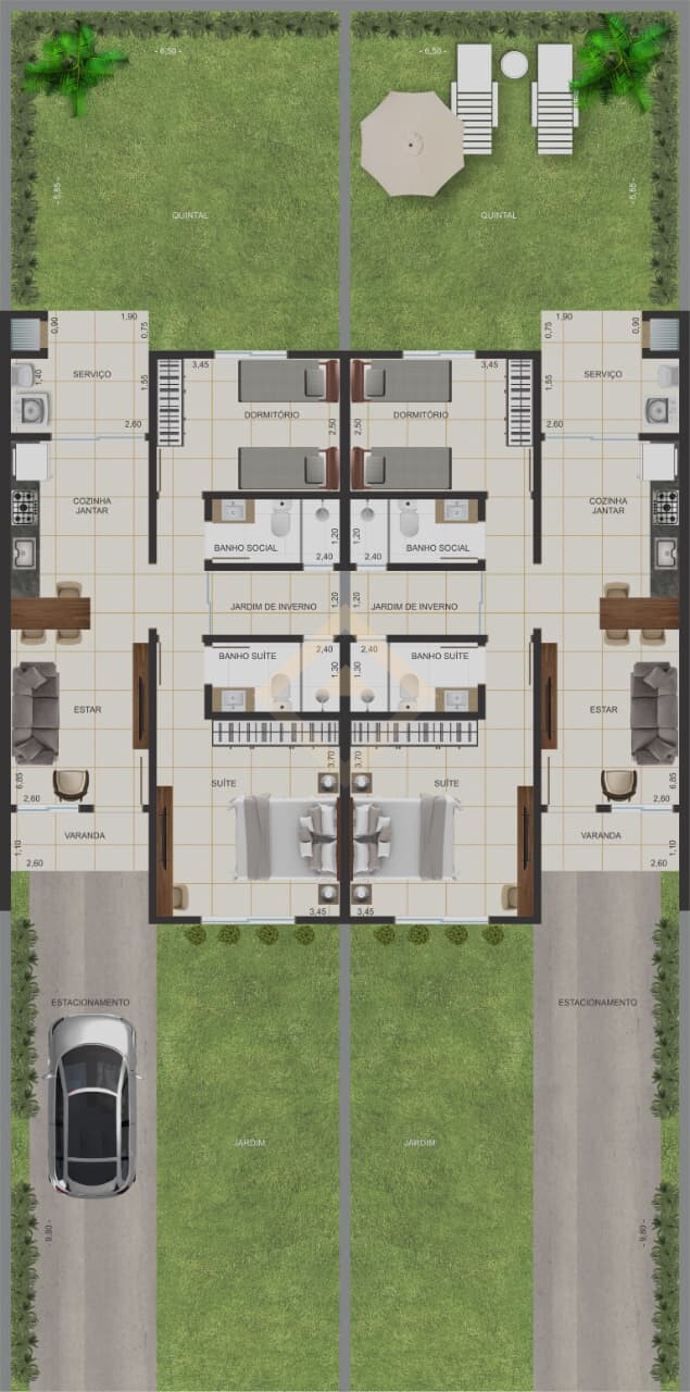 Geminado NOVO no Loteamento Blumen Garten | CA-00357